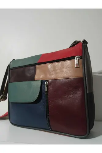HAKİKİ DERİ KADIN ÇANTA (27CM X 25CM)-CANLI TOPRAK RENKLER 1 - 3
