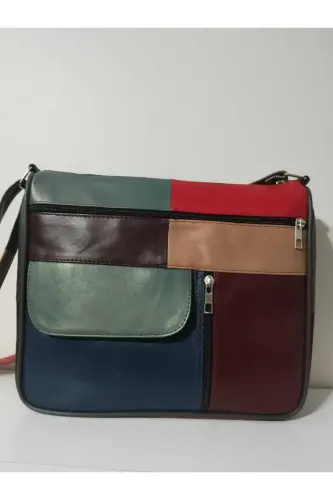 HAKİKİ DERİ KADIN ÇANTA (27CM X 25CM)-CANLI TOPRAK RENKLER 1 