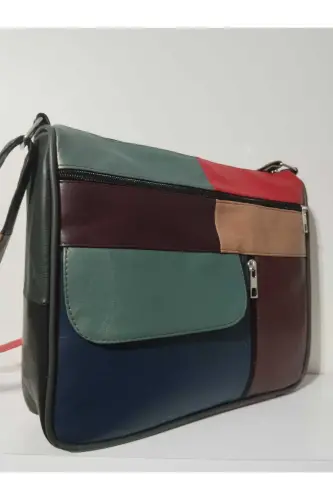 HAKİKİ DERİ KADIN ÇANTA (27CM X 25CM)-CANLI TOPRAK RENKLER 1 - ATTER (1)