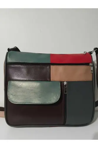 HAKİKİ DERİ KADIN ÇANTA (27CM X 25CM)-CANLI TOPRAK RENKLER 10 
