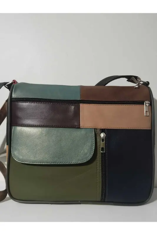 HAKİKİ DERİ KADIN ÇANTA (27CM X 25CM)-CANLI TOPRAK RENKLER 11 - 1