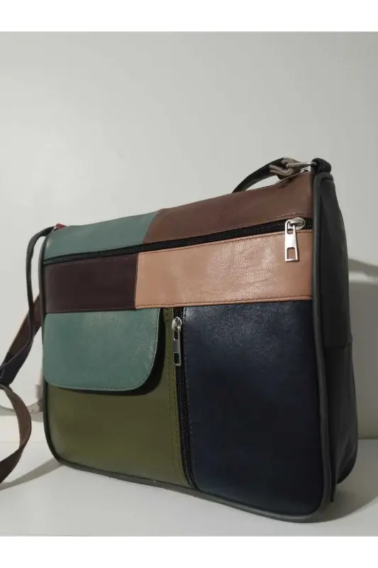 HAKİKİ DERİ KADIN ÇANTA (27CM X 25CM)-CANLI TOPRAK RENKLER 11 - 3