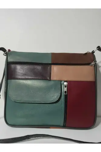 HAKİKİ DERİ KADIN ÇANTA (27CM X 25CM)-CANLI TOPRAK RENKLER 13 