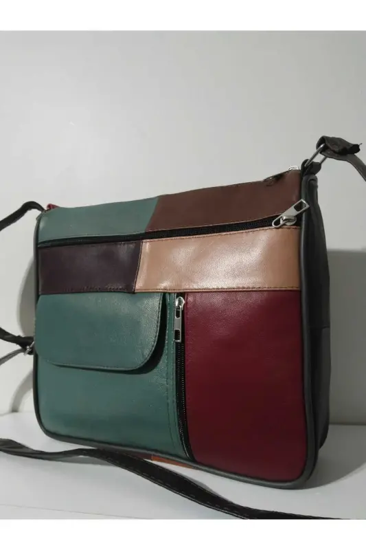 HAKİKİ DERİ KADIN ÇANTA (27CM X 25CM)-CANLI TOPRAK RENKLER 13 - 2