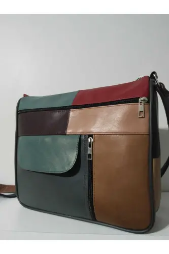 HAKİKİ DERİ KADIN ÇANTA (27CM X 25CM)-CANLI TOPRAK RENKLER 4 - ATTER (1)