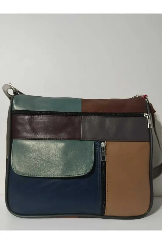 HAKİKİ DERİ KADIN ÇANTA (27CM X 25CM)-CANLI TOPRAK RENKLER 7 - 1
