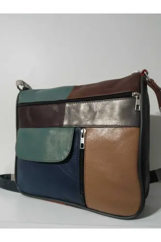 HAKİKİ DERİ KADIN ÇANTA (27CM X 25CM)-CANLI TOPRAK RENKLER 7 - 3