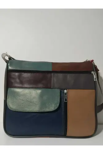 HAKİKİ DERİ KADIN ÇANTA (27CM X 25CM)-CANLI TOPRAK RENKLER 7 