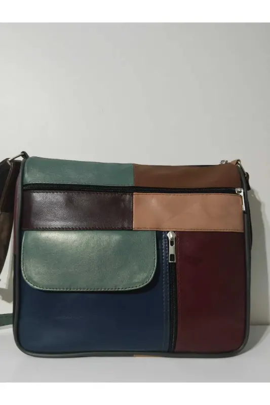 HAKİKİ DERİ KADIN ÇANTA (27CM X 25CM)-CANLI TOPRAK RENKLER 9 - 1