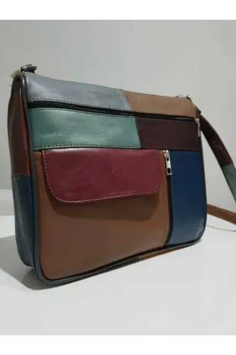 HAKİKİ DERİ KADIN ÇANTA (27CM X 25CM)-Çok Renkli 15 - 4