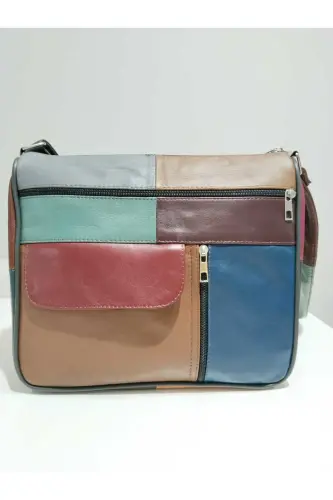 HAKİKİ DERİ KADIN ÇANTA (27CM X 25CM)-Çok Renkli 15 - 3
