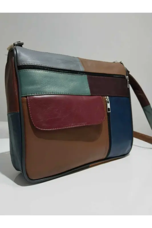 HAKİKİ DERİ KADIN ÇANTA (27CM X 25CM)-Çok Renkli 15 - 4