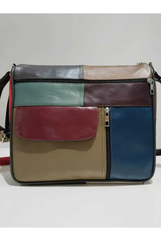 HAKİKİ DERİ KADIN ÇANTA (27CM X 25CM)-Çok Renkli 17 - ATTER