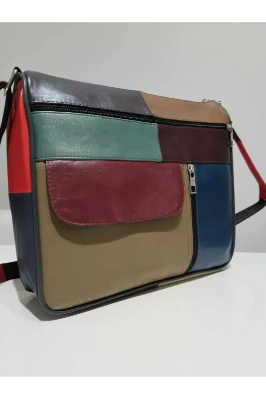 HAKİKİ DERİ KADIN ÇANTA (27CM X 25CM)-Çok Renkli 17 - 2