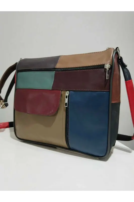 HAKİKİ DERİ KADIN ÇANTA (27CM X 25CM)-Çok Renkli 17 - 3