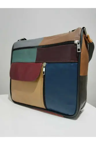 HAKİKİ DERİ KADIN ÇANTA (27CM X 25CM) - Çok Renkli 19 - 3