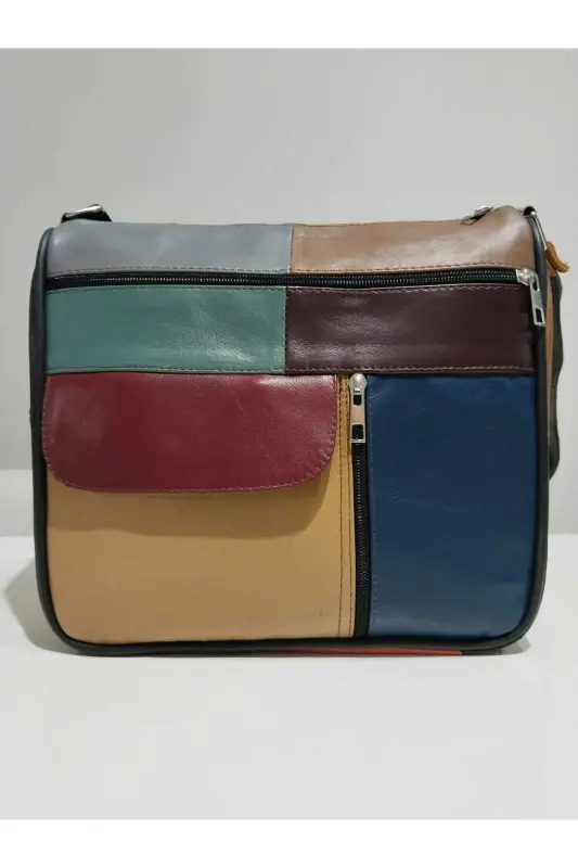 HAKİKİ DERİ KADIN ÇANTA (27CM X 25CM)-Çok Renkli 19 - 1