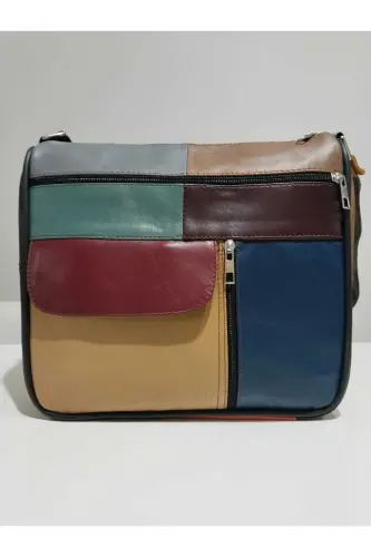 HAKİKİ DERİ KADIN ÇANTA (27CM X 25CM)-Çok Renkli 19 