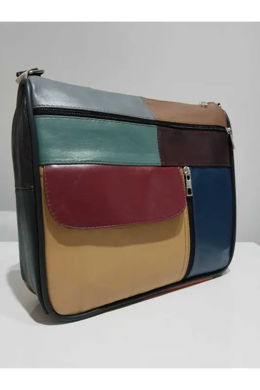 HAKİKİ DERİ KADIN ÇANTA (27CM X 25CM)-Çok Renkli 19 - 2