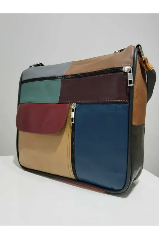 HAKİKİ DERİ KADIN ÇANTA (27CM X 25CM)-Çok Renkli 19 - 3