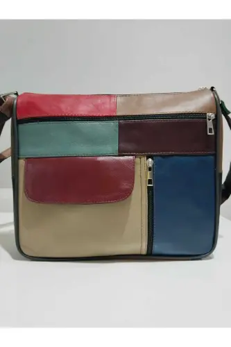 HAKİKİ DERİ KADIN ÇANTA (27CM X 25CM)-Çok Renkli 20 