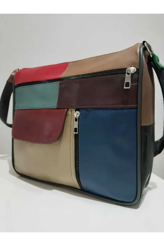 HAKİKİ DERİ KADIN ÇANTA (27CM X 25CM)-Çok Renkli 20 - 3