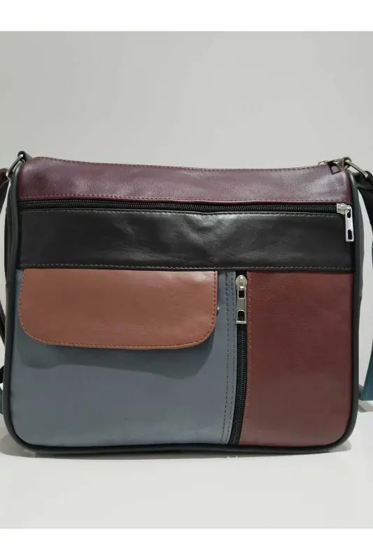 HAKİKİ DERİ KADIN ÇANTA (27CM X 25CM)-Çok Renkli 41 - ATTER