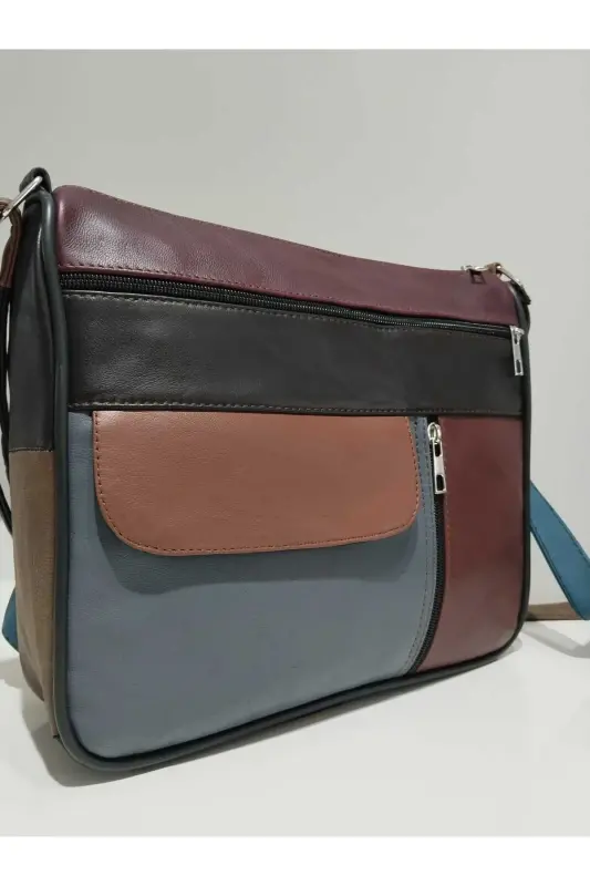 HAKİKİ DERİ KADIN ÇANTA (27CM X 25CM)-Çok Renkli 41 - 3