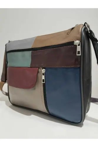 HAKİKİ DERİ KADIN ÇANTA (27CM X 25CM)-Çok Renkli 42 - 3