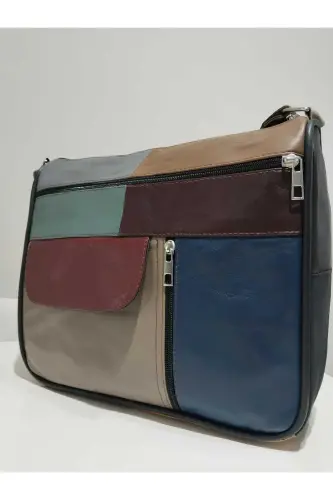 HAKİKİ DERİ KADIN ÇANTA (27CM X 25CM)-Çok Renkli 43 - 3