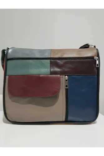 HAKİKİ DERİ KADIN ÇANTA (27CM X 25CM)-Çok Renkli 43 