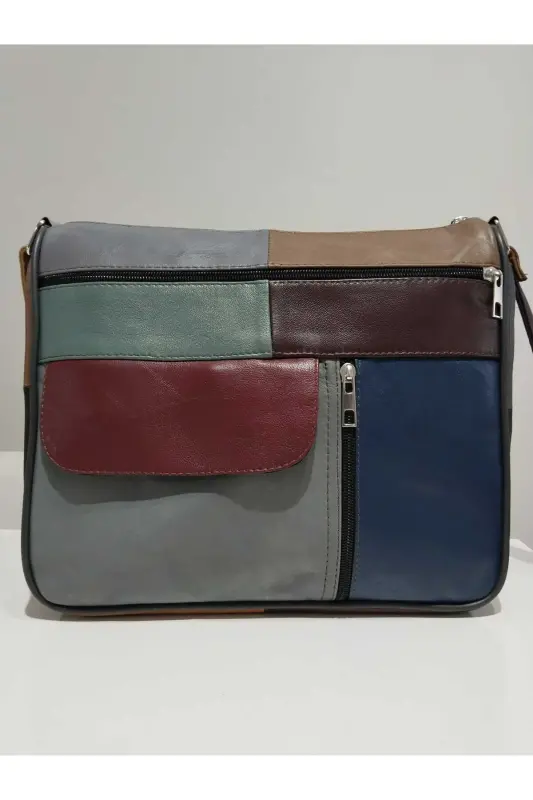 HAKİKİ DERİ KADIN ÇANTA (27CM X 25CM)-Çok Renkli 45 - 1
