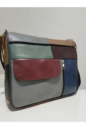 HAKİKİ DERİ KADIN ÇANTA (27CM X 25CM)-Çok Renkli 45 - ATTER (1)