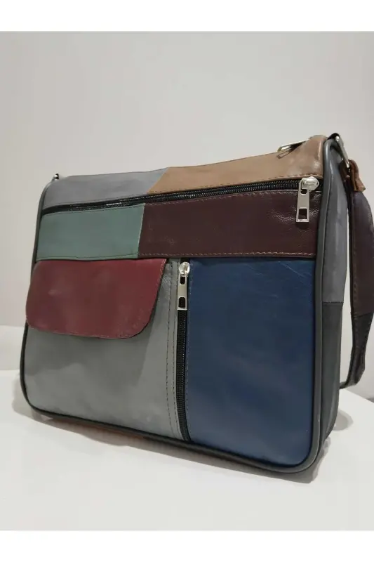 HAKİKİ DERİ KADIN ÇANTA (27CM X 25CM)-Çok Renkli 45 - 3