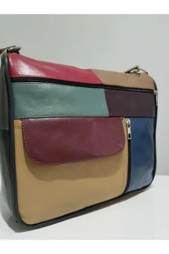 HAKİKİ DERİ KADIN ÇANTA (27CM X 25CM)-Çok Renkli 46 - ATTER (1)