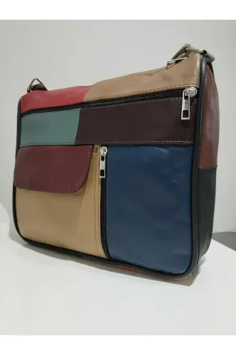HAKİKİ DERİ KADIN ÇANTA (27CM X 25CM)-Çok Renkli 46 - 3