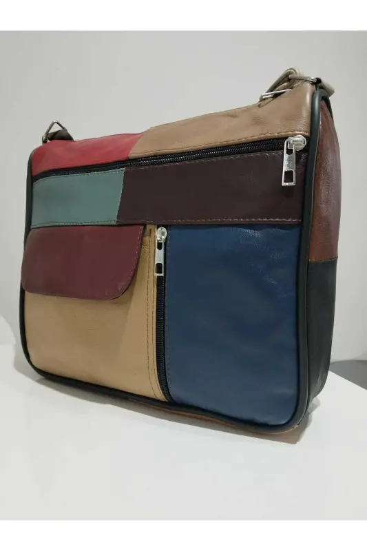 HAKİKİ DERİ KADIN ÇANTA (27CM X 25CM)-Çok Renkli 46 - 3