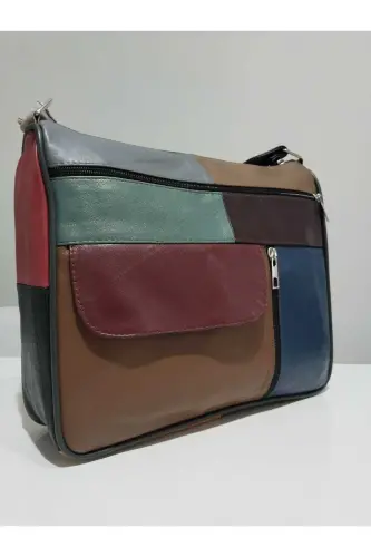 HAKİKİ DERİ KADIN ÇANTA (27CM X 25CM)-Çok Renkli 47 - ATTER (1)