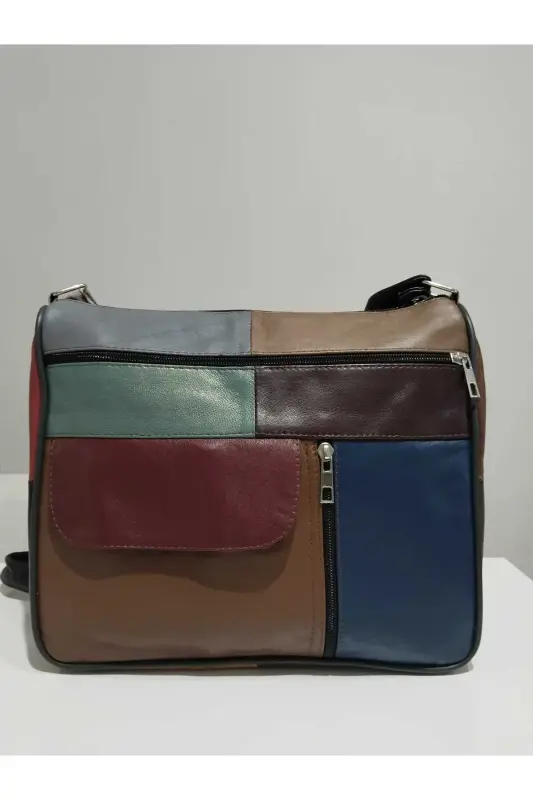 HAKİKİ DERİ KADIN ÇANTA (27CM X 25CM)-Çok Renkli 47 - 1