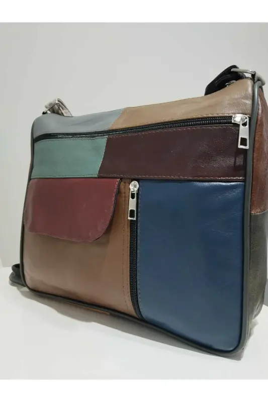 HAKİKİ DERİ KADIN ÇANTA (27CM X 25CM)-Çok Renkli 47 - 3