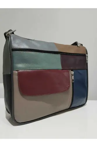 HAKİKİ DERİ KADIN ÇANTA (27CM X 25CM)-Çok Renkli 48 - ATTER (1)