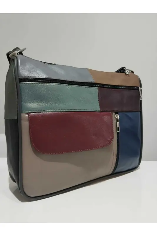 HAKİKİ DERİ KADIN ÇANTA (27CM X 25CM) - Çok Renkli 48 - 2