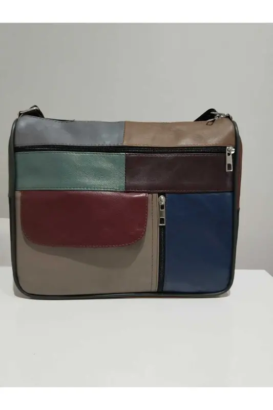 HAKİKİ DERİ KADIN ÇANTA (27CM X 25CM)-Çok Renkli 48 - 1