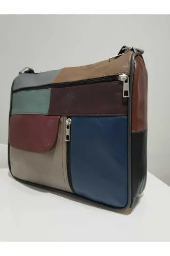 HAKİKİ DERİ KADIN ÇANTA (27CM X 25CM)-Çok Renkli 48 - 3