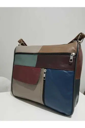 HAKİKİ DERİ KADIN ÇANTA (27CM X 25CM)-Çok Renkli 49 - 3