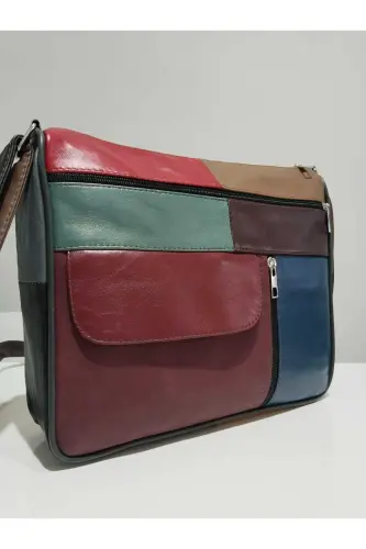 HAKİKİ DERİ KADIN ÇANTA (27CM X 25CM)-Çok Renkli 50 - ATTER (1)