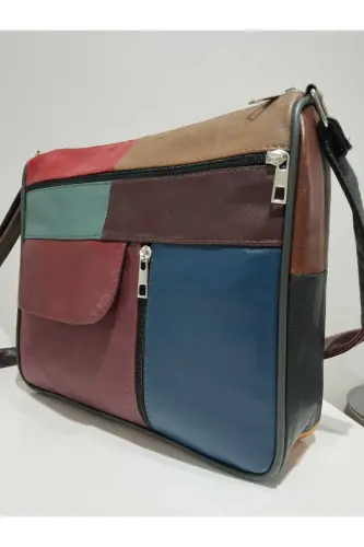 HAKİKİ DERİ KADIN ÇANTA (27CM X 25CM)-Çok Renkli 50 - 3