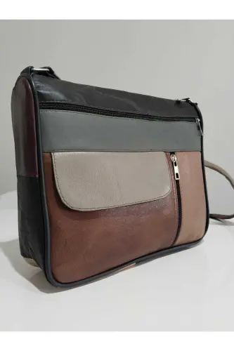 HAKİKİ DERİ KADIN ÇANTA (27CM X 25CM) - Çok Renkli 60 - ATTER (1)