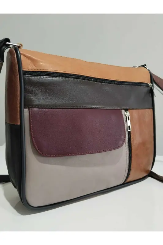 HAKİKİ DERİ KADIN ÇANTA (27CM X 25CM) - Çok Renkli 62 - 2