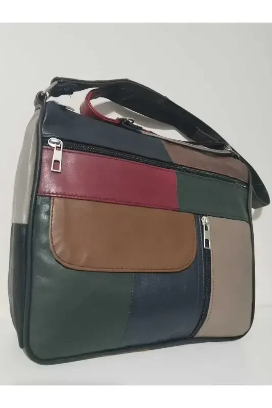 HAKİKİ DERİ KADIN ÇANTA (27CM X 25CM)-KARIŞIK KOYU RENKLER 8 - 2